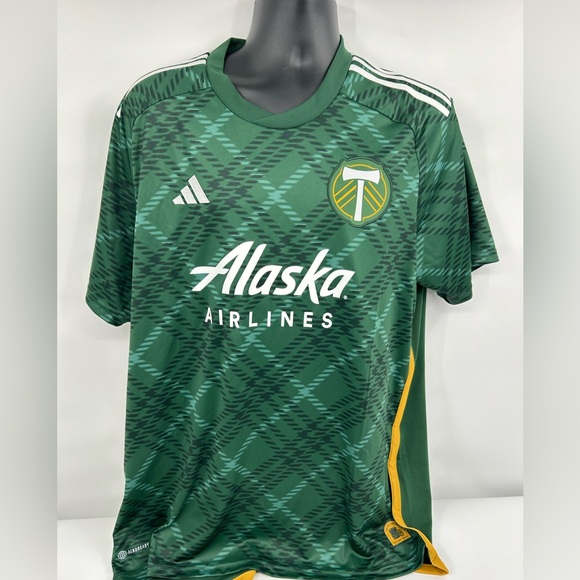 ADIDAS MLS PORTLAND TIMBERS MEN'S SOCCER JERSEY SIZE XLARGE NWT - Picture 1 of 5